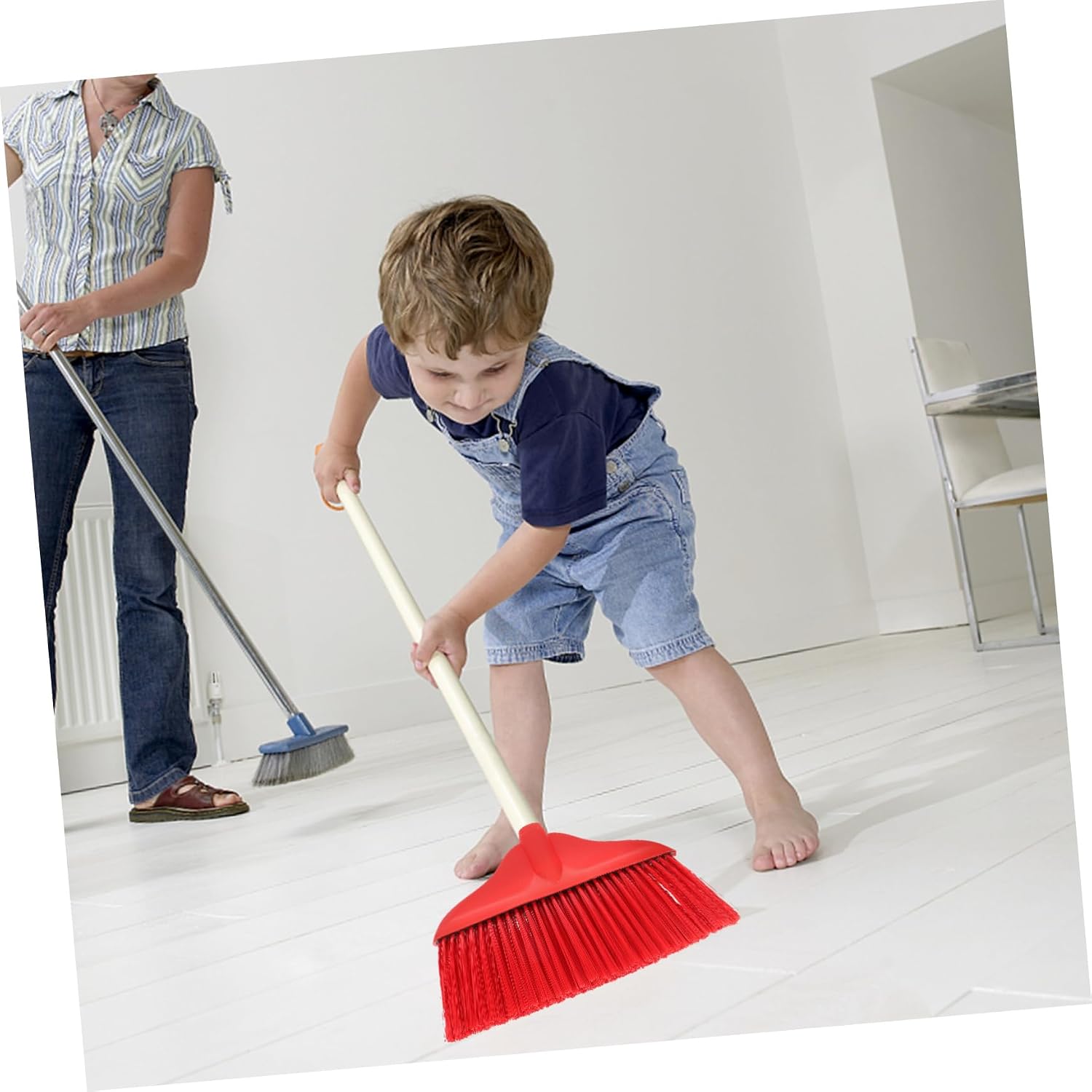 OUNONA Plastic Broom Head Replacement for Home Cleaning Refill Sweeper Head for Indoor and Outdoor Use Compatible Standard Brooms Household Cleaning Supplies