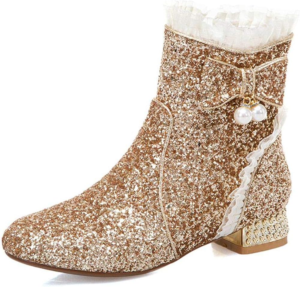 Ladies glitter ankle boots Clearance