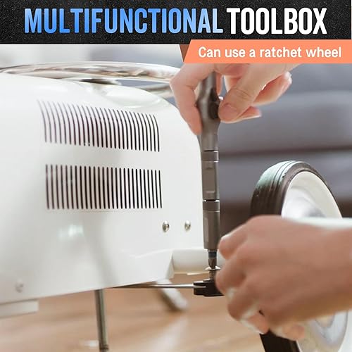 Miniatura 5 de Destornillador de bricolaje 24 en 1, juego de destornilladores magnéticos multibit mejorado 24 en 1, caja de herramientas multifuncional, juego de