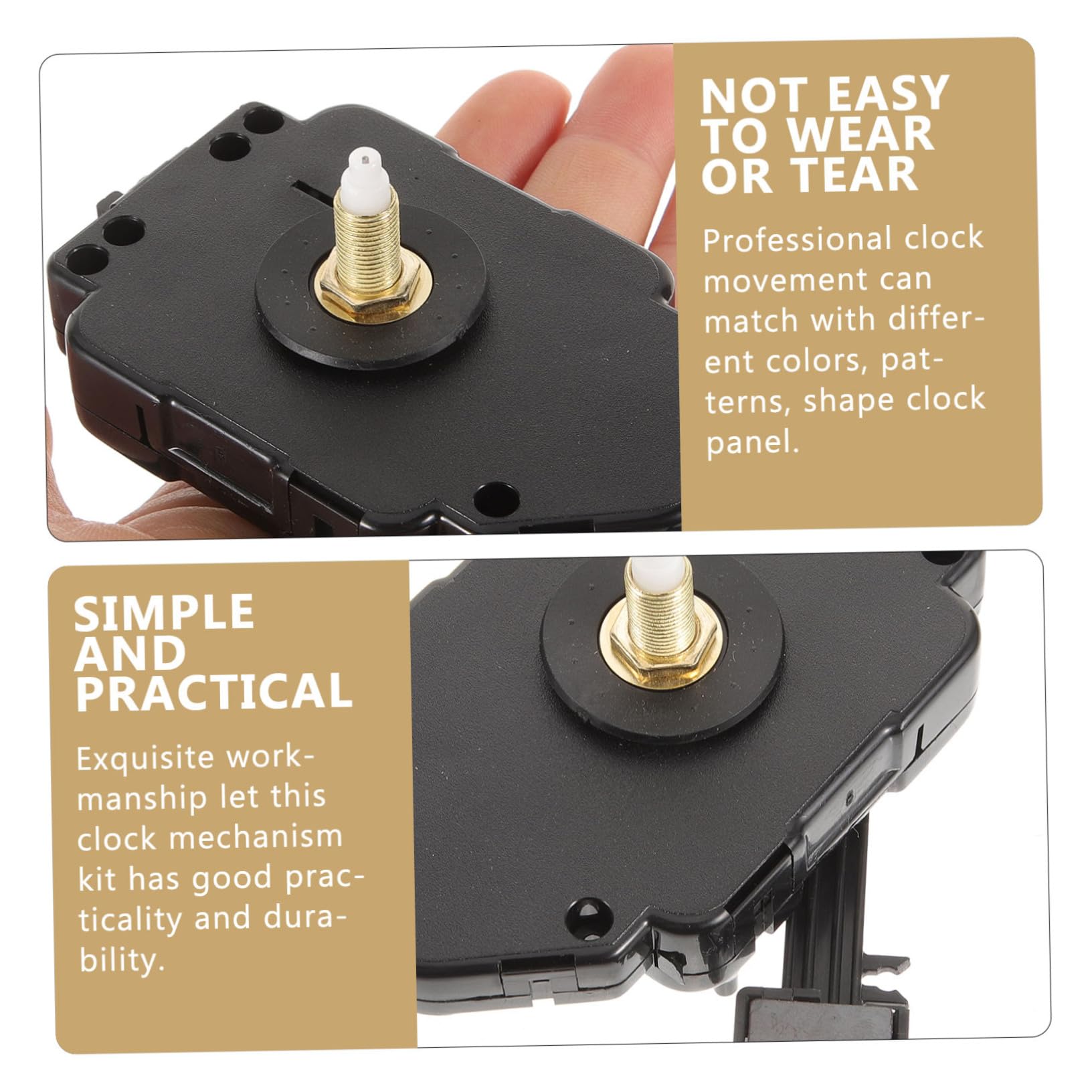 Operitacx Kit De 4 Horloges Silencieuses pour Extérieur Mécanisme D'Horloge À Quartz Analogique À Monter Soi-Même Pièces De Rechange Kits D'Horloges Mécanisme D'Horloge