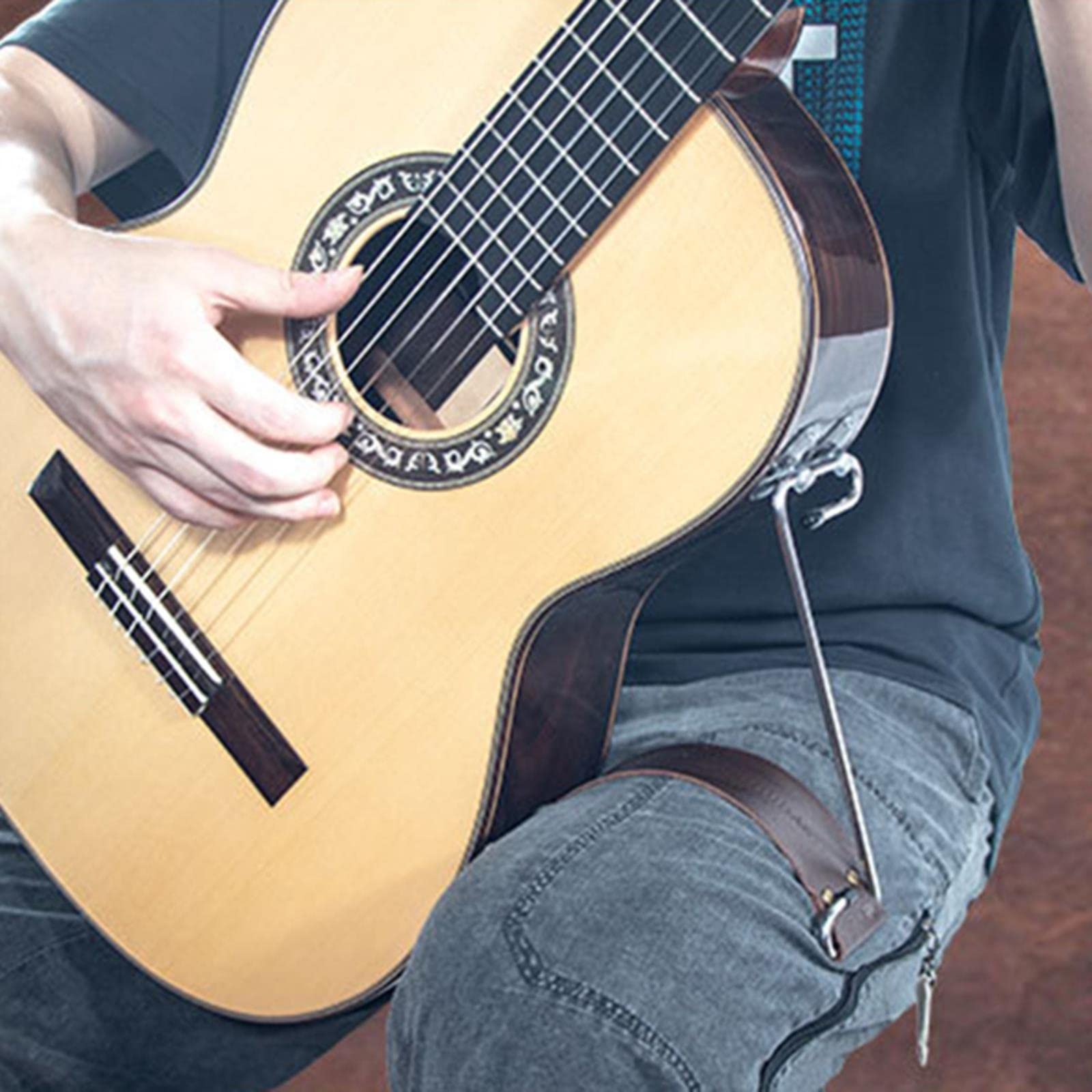 ibasenice Coussin de guitare acoustique multifonction avec sangle
