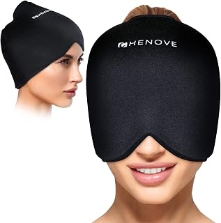 Chenove Migraine Cap Headache Relief Hat for Migraine Relief Ice Head Wrap Ice Hat for Tension, Sinus & Stress Relief, Comfortable & Strechy