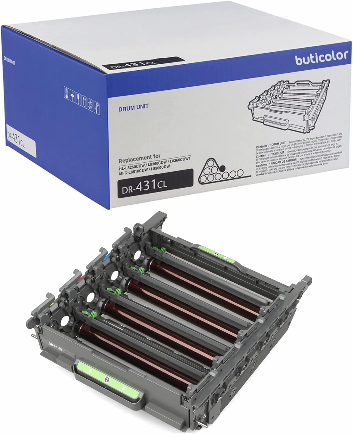 DR431CL DR431CL Remanufactured Drum Unit Replacement for Brother HL