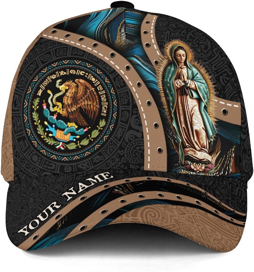 Personalized Mexican Caps for Men, Custom Name Mexico Baseball Cap, Mexican Hats, Customized Mexico Baseball Hat