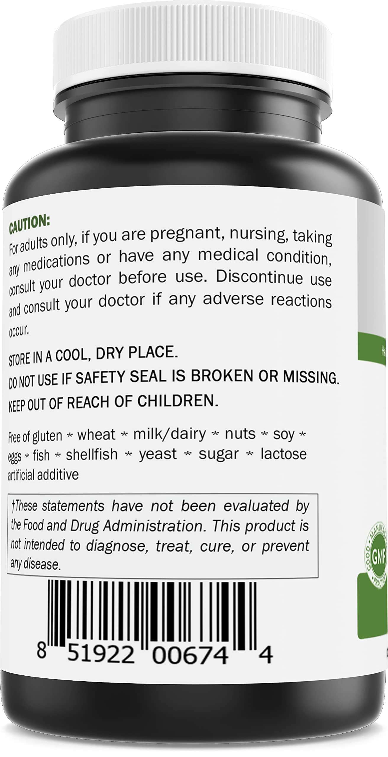 Brieofood Chromium Picolinate 1000 mcg Pills - 240 Tablets - 240 Servings - Non-GMO, Gluten Free — Amazon image 3