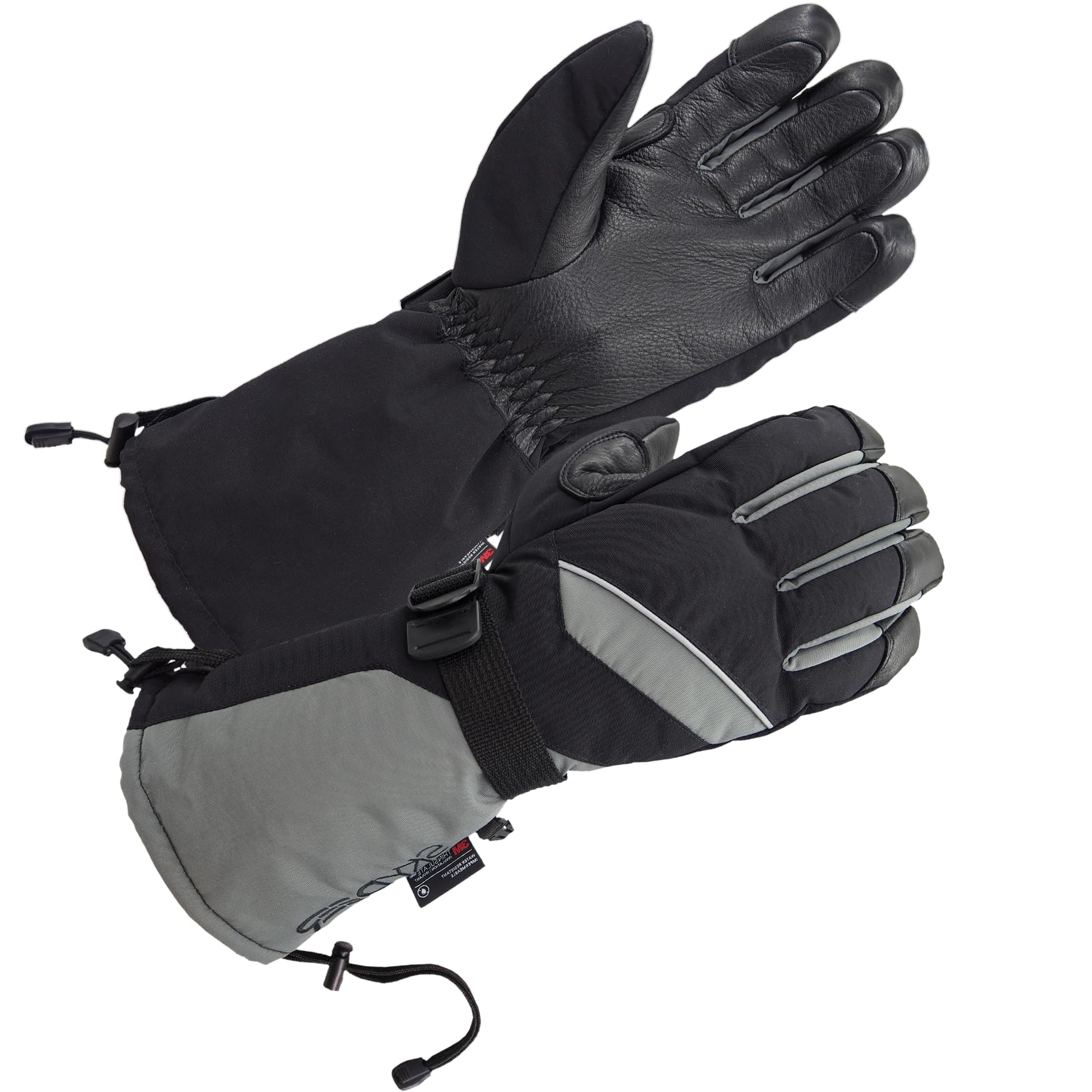 SKYDEER Waterproof and Windproof Genuine Deerskin Leather Ski Gloves with 150G 3M Thinsulate Insulation (SD8648T)