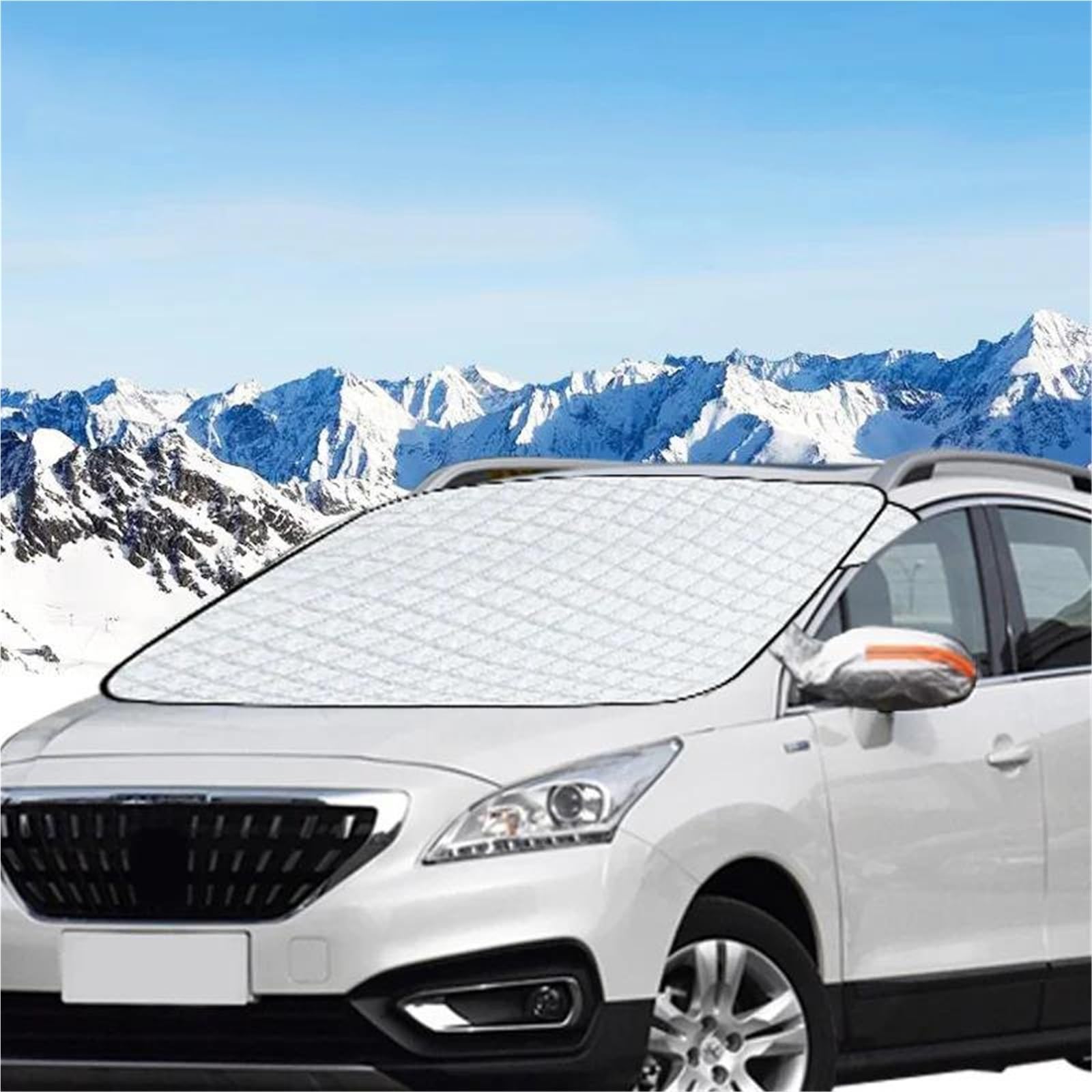 Anti-Neige Housses pour Peugeot 3008 Voiture Hiver Pare-Neige Pare-Brise Avant Imperméable Glace-Gel Parasol Couverture