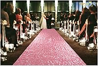 Vista 21 de ShinyBeauty Alfombra de pasillo para boda, 3 x 15 pies, con lentejuelas rojas, alfombra de pasillo de tela para pasillo de boda, suministros de Rojo