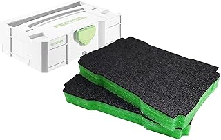 Shadow Foam MINI Systainer Inserts – For Festool Mini T-LOC 1 & 3 Systainers [Green 30mm Twin Pack] Easy Peel Foam Inserts for Festool, Panasonic & TANOS | Power Tool Storage & Toolbox Organisation