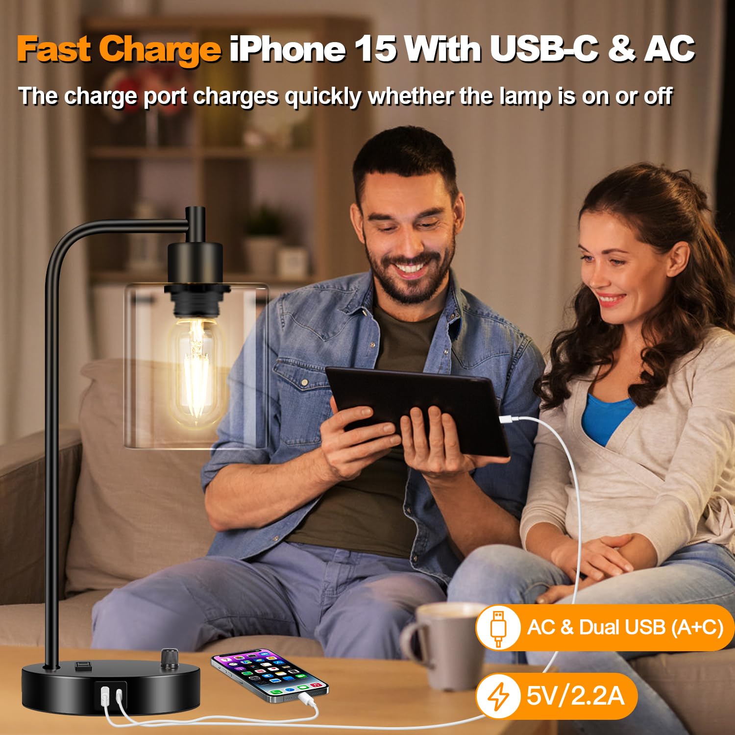 Lampada da scrivania LED dimmerabile lampada da tavolo USB ricaricabile LED lampada da scrivania 1109-524