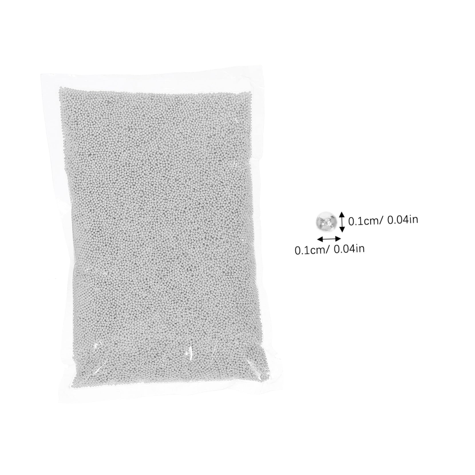 Mikinona Palline Metallo Unghie Mini Sferiche Argento Resistente Te Decorazioni Manicure Creative per Donne