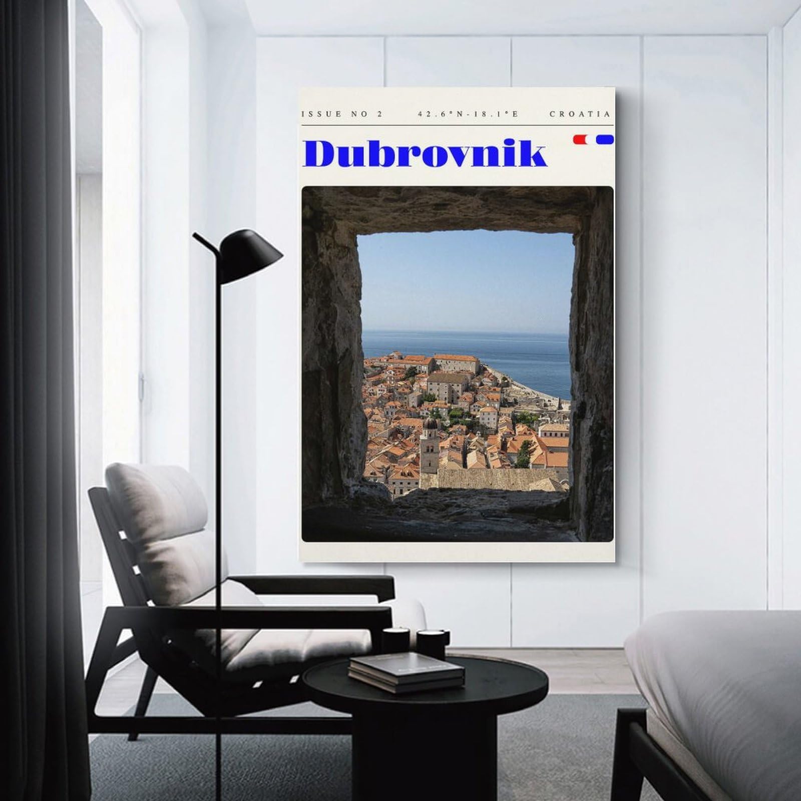 Junmoney Unframe-Style-9 Dubrovnik Croatia Travel Art Wall Picture Print, 20X30inch(50X75cm), For Gallery Wall Decor And Room Displays, A Versatile Canvas Print For Layering