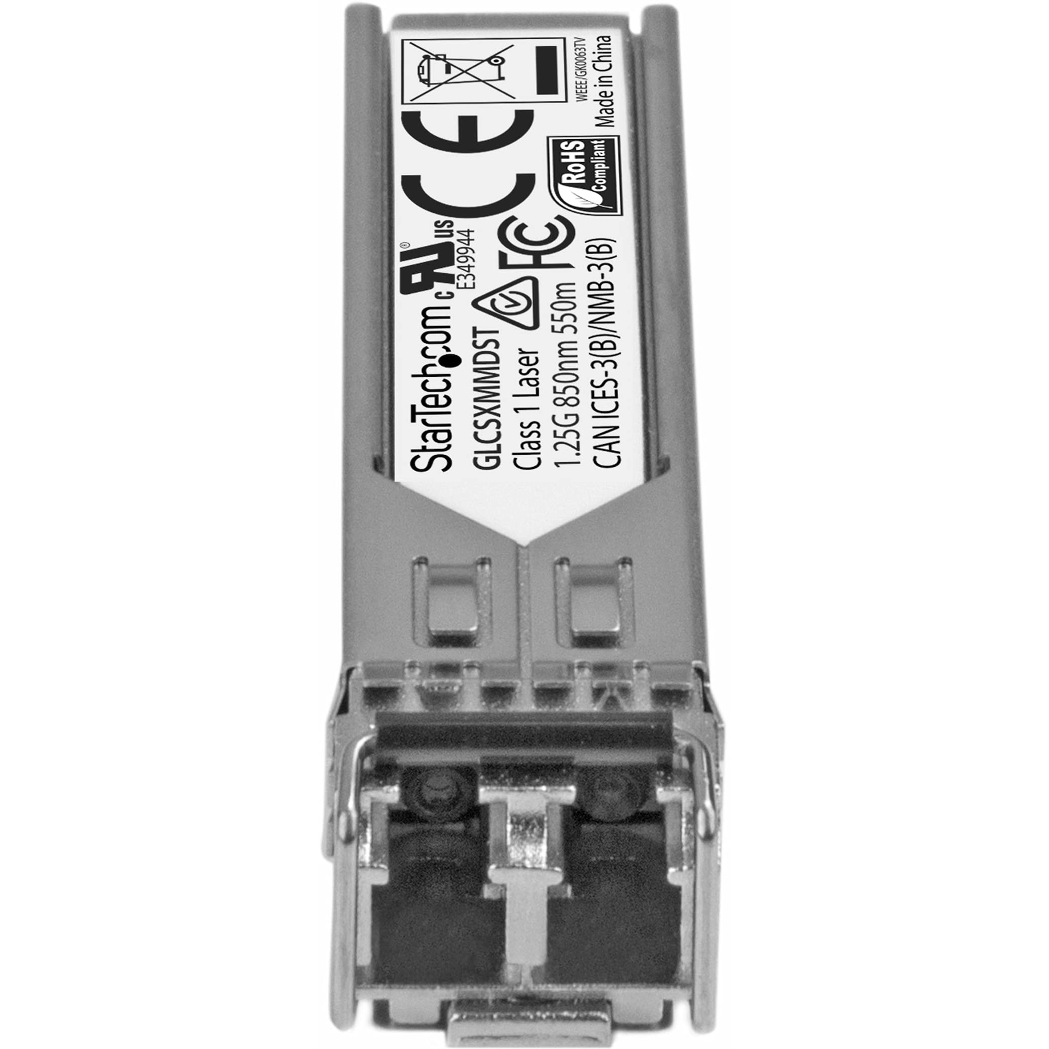 StarTech Modulo SFP 1000Base-SX Compatibile Cisco GLC-SX-MMD (GLCSXMMDST) | Fibra Multimodale, Connettore LC, Portata fino a 550m, Modulo Ricetrasmettitore Hot-Swap