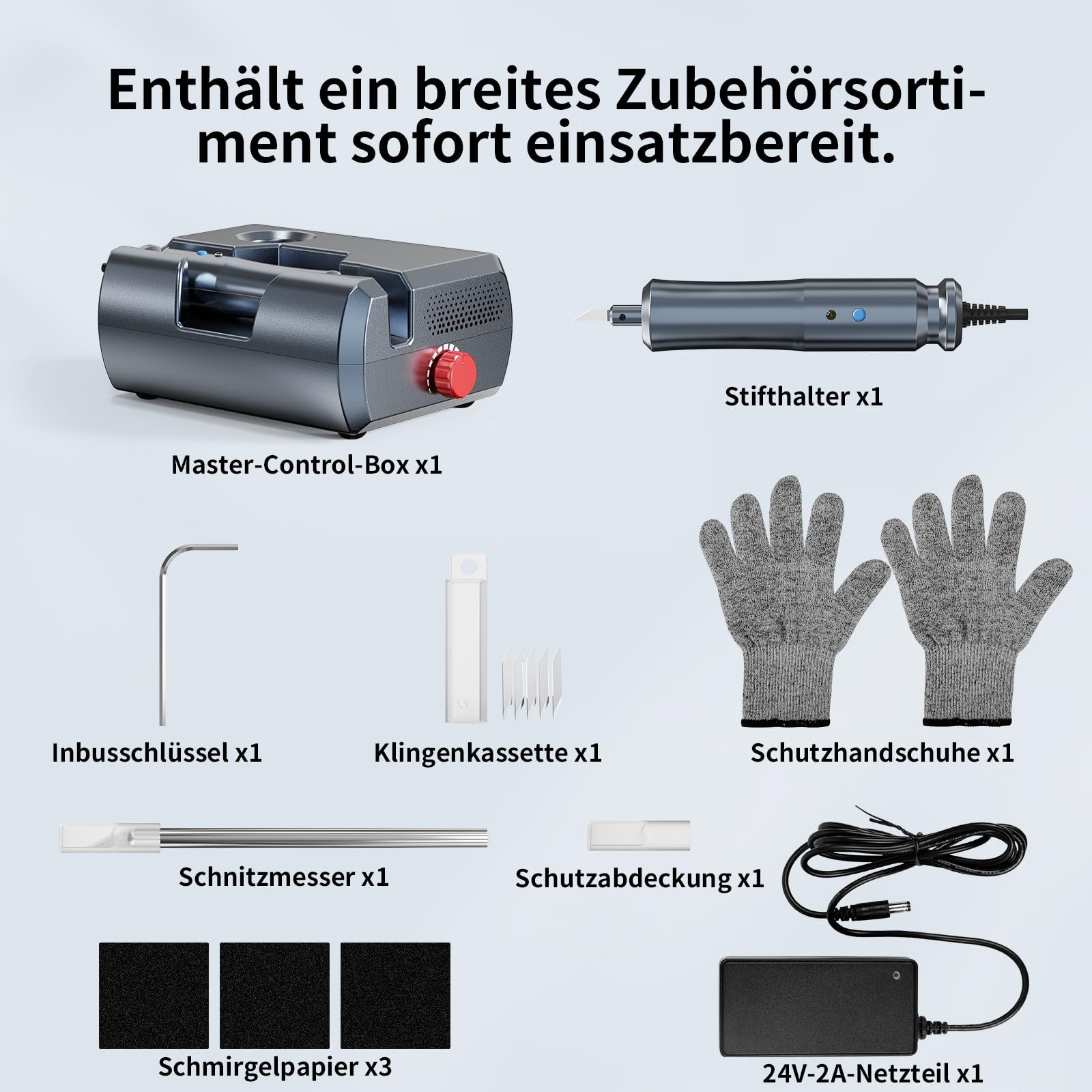 Ultraschallmesser U1 40W 40000Hz | Ultraschallschneider für präzise Schnitte an Leder, Holz, Plastik, Stoff und Karton, passend für DIY Projekte