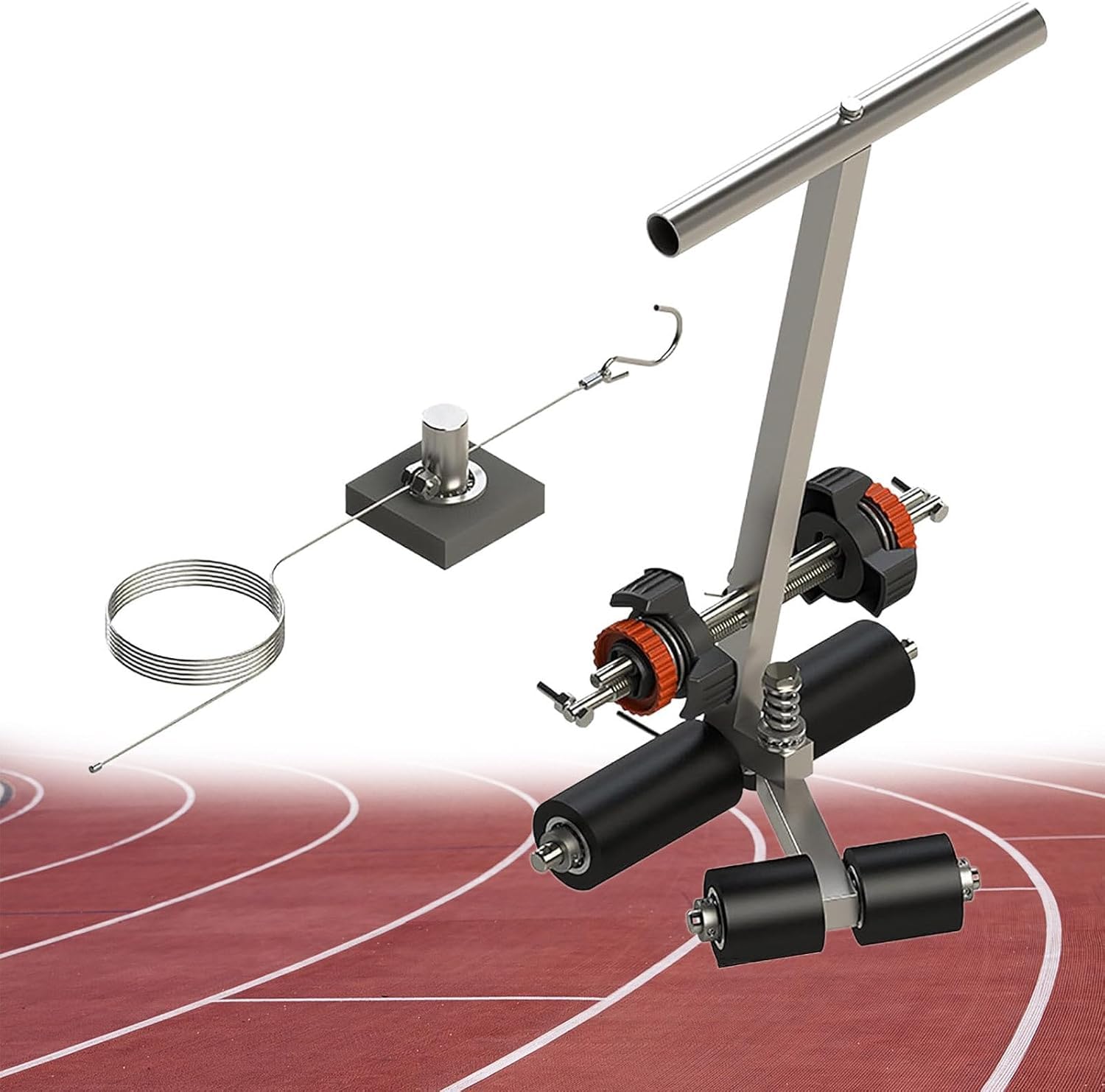 asdchZen Court Line Tape Marking Machine - Adjustable Width Applicator For Basketball Court Stencil Kit To Draw Lines And Circles Easily And Accurately