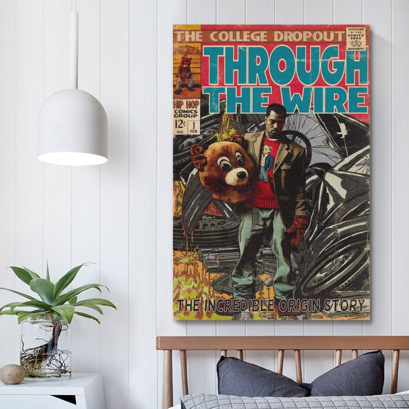 Amazon.com: BISISO Kanye West Poster Hip-hop Comic Music Poster