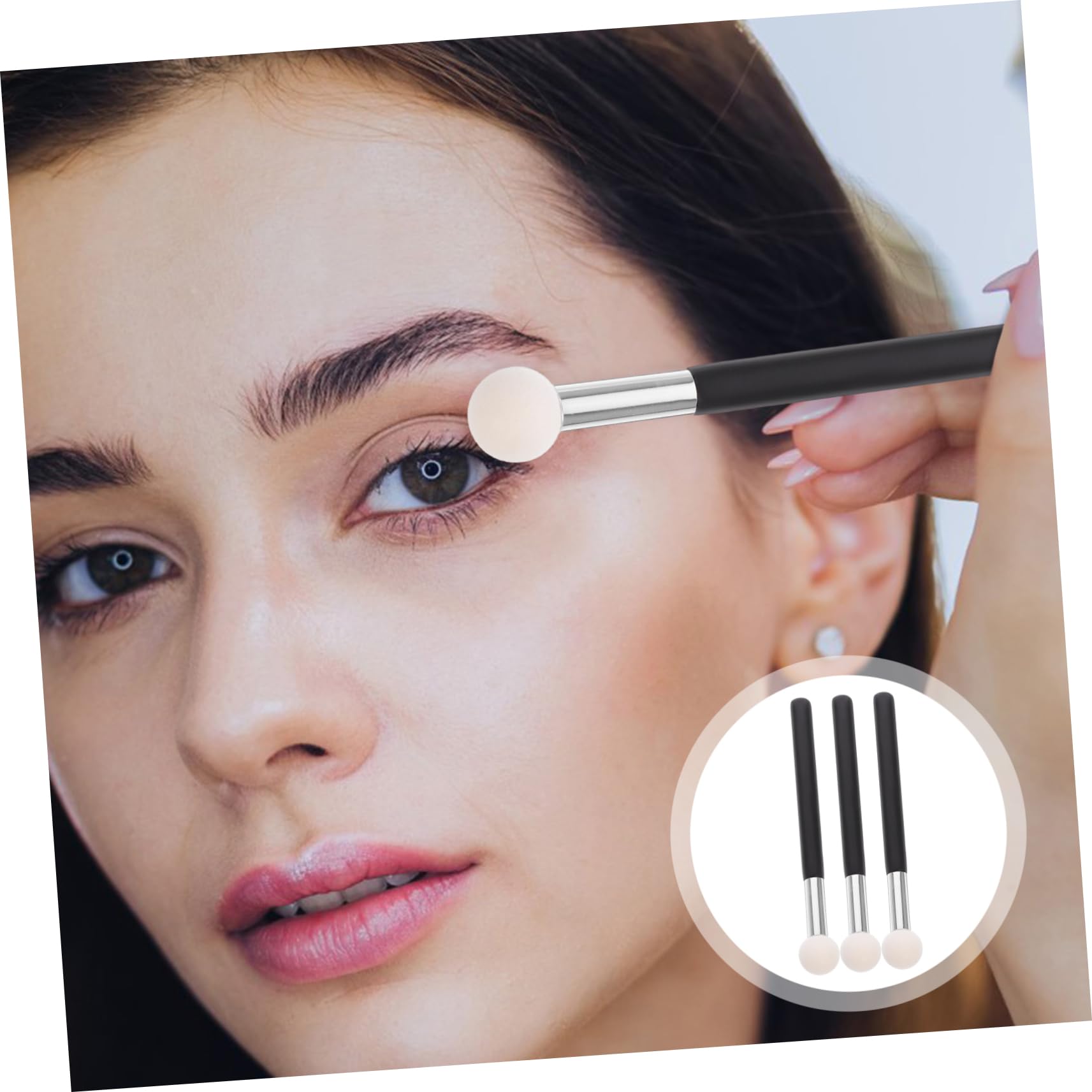 Ipetboom 6pc Women's Makeup Brush Set Foundation Concealer Contour Brush for Home Professional Use