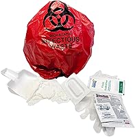 Vista 9 de MFASCO Kit de derrames de patógenos transmitidos por la sangre, bolsa de limpieza, kit desechable de limpieza de vómitos para restaurantes