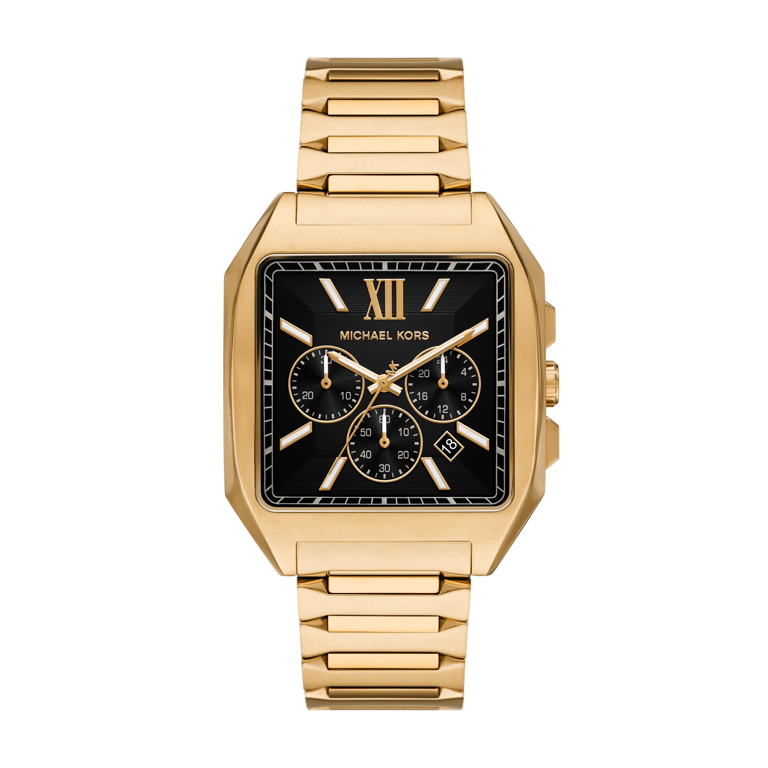 Michael Kors Hayes Reloj para Hombre de Acero Inoxidable Color Dorado de 40MM, MK9281