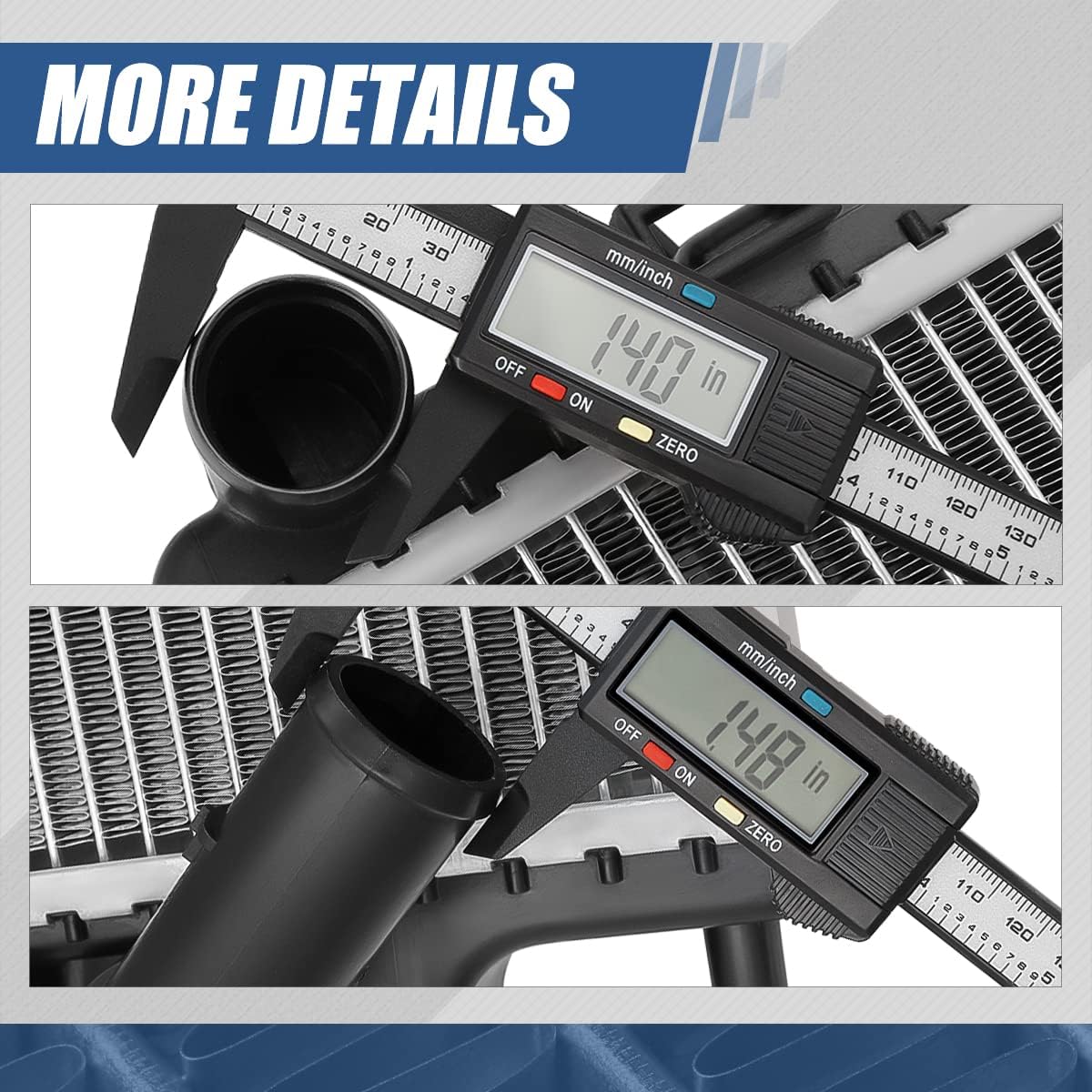 Auto Dynasty Radiator Compatible with 2008-2009 Pontiac G8 3.6L V6 AT, DPI 13043 Factory Style 1-Row Cooling Radiator, Aluminum Core