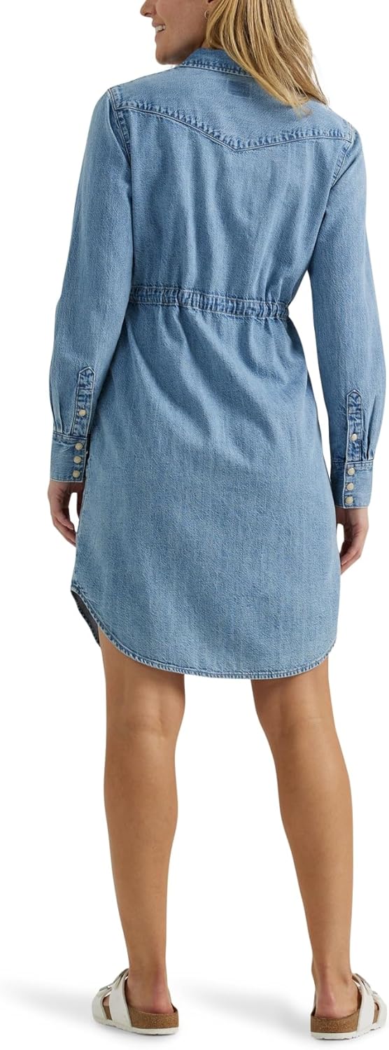 Lee Women's Legendary Western Denim Shirt Dress - Image 3