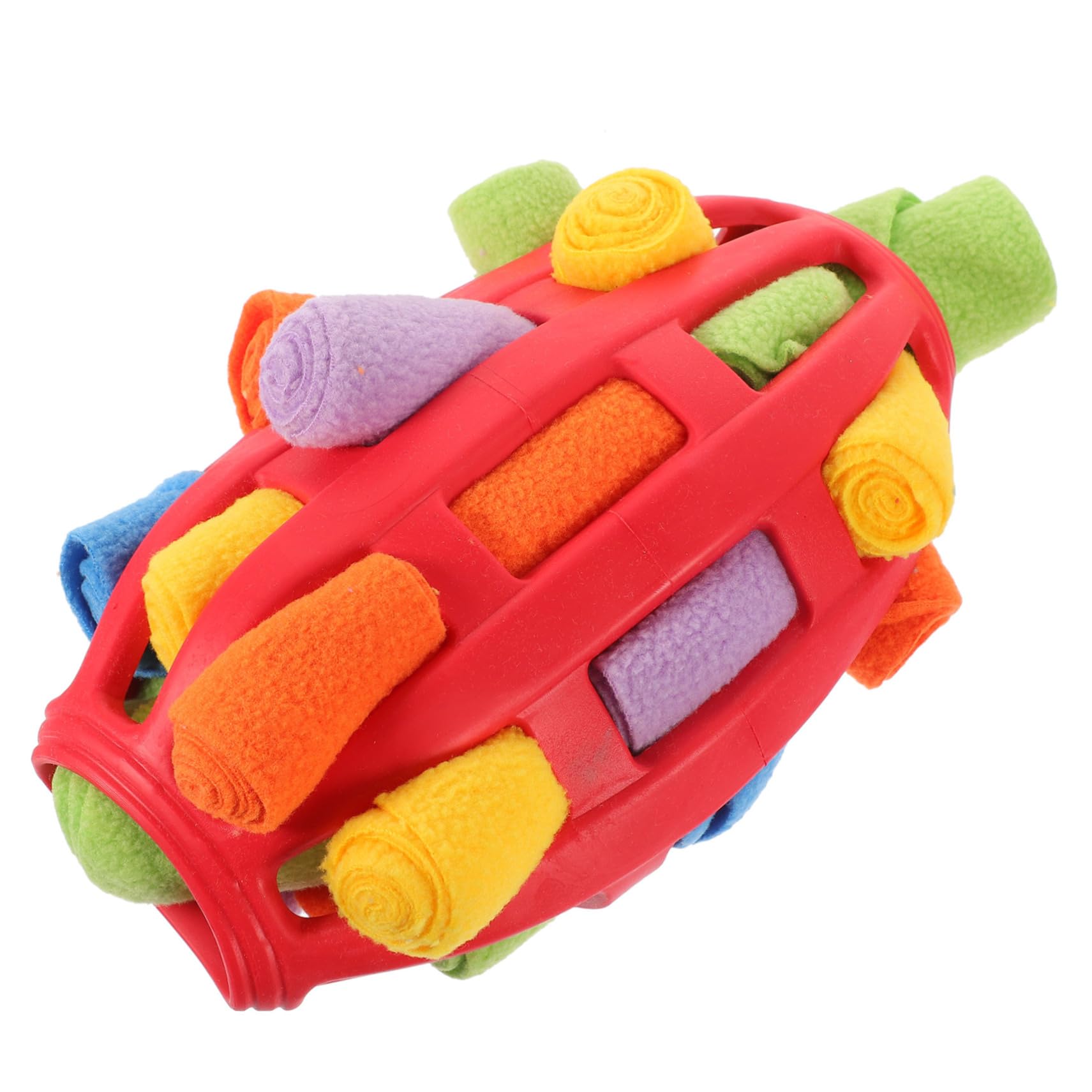 Jouet distributeur pour chien en polaire, stimulation mentale et correction comportementale