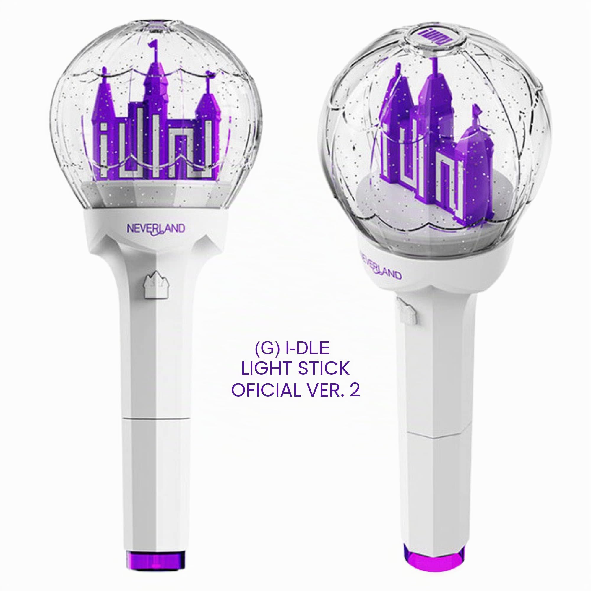 Lightstick (G)I-DLE Official Ver.2 + Tarjetas fotográficas del vendedor - Producto exclusivo de K-Pop