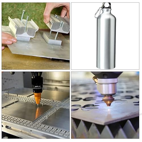 Miniatura 6 de 2 placas de aluminio 6061 de 12 x 12 x 1/4 pulgadas, placa cuadrada gruesa con película protectora