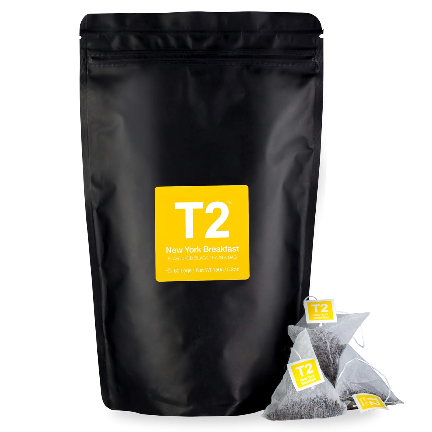 T2 Tea New York Breakfast Black Tea, 60 Teabags In a