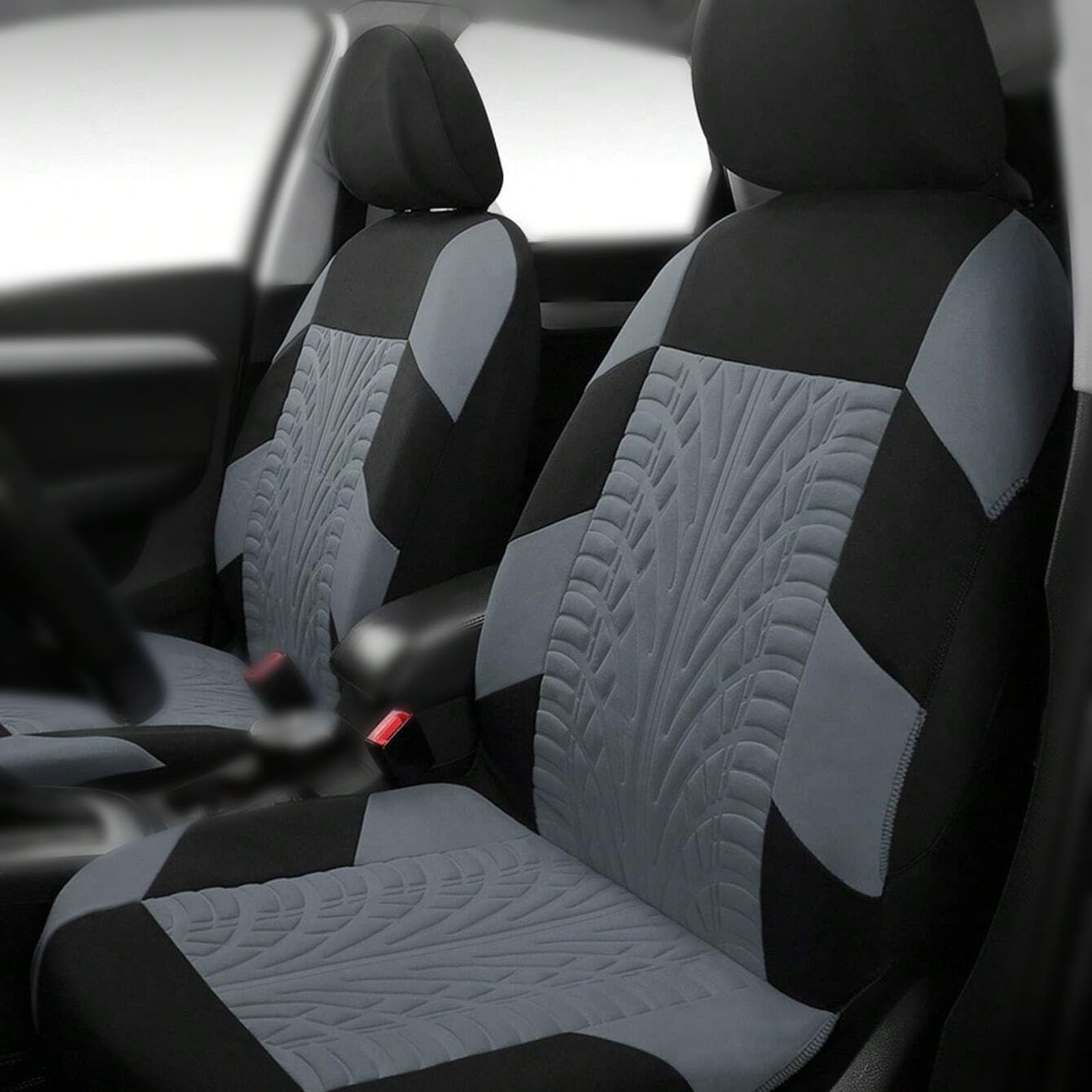 Coche Fundas Asientos para Renault Captur 2019-2022, Coche Cubre Asientos Cómodo Transpirable, Delanteros y Traseros Cubreasientos Protector Completo Juego,B Grey