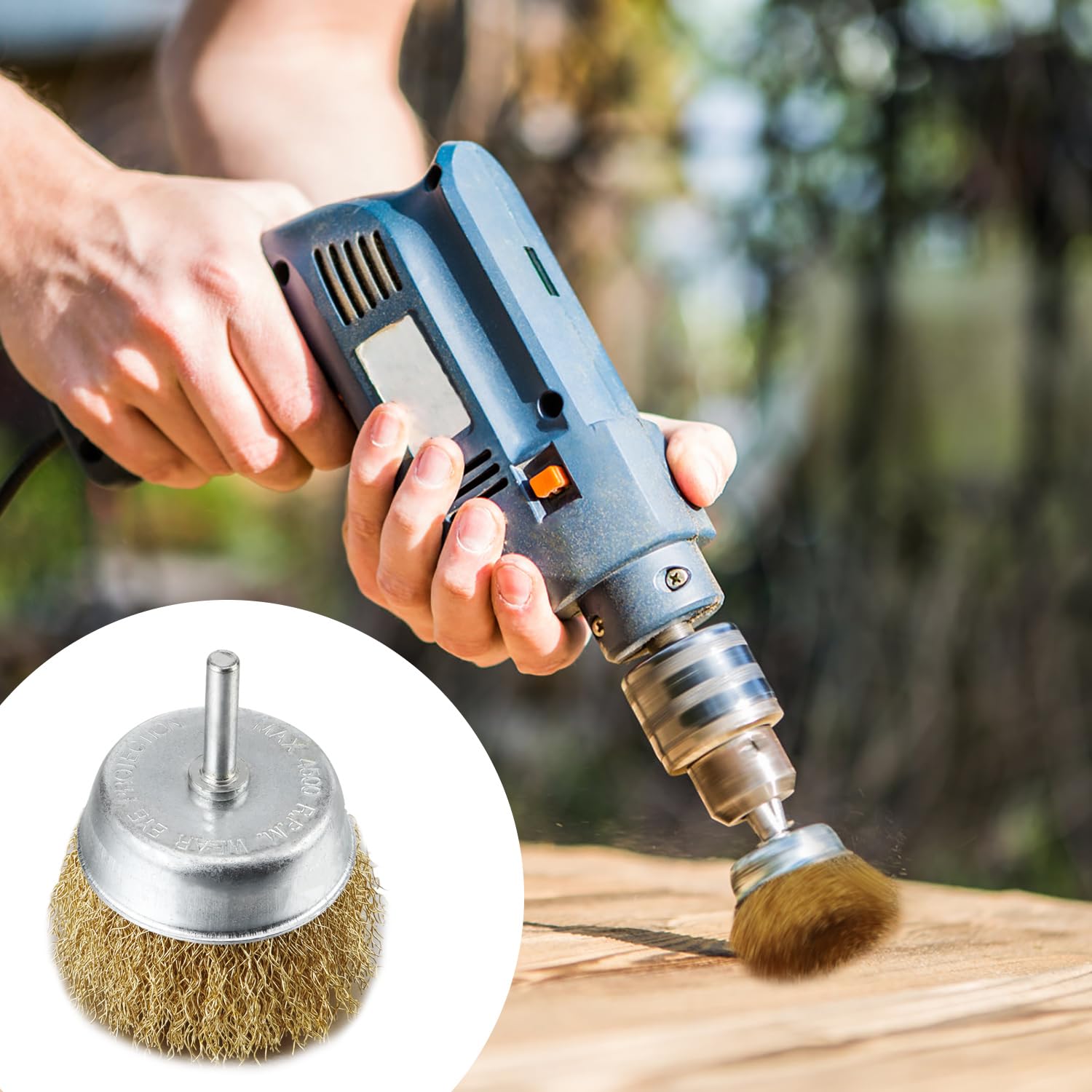 6 Pièces Brosse Metallique Pour Perceuse, Brosse Metallique Pour Perceuse Brosse Metallique Pour Meuleuse Brosses Antirouille De 75 Mm Et 100 Mm De Diametre Pour Brosse Metallique 95928906