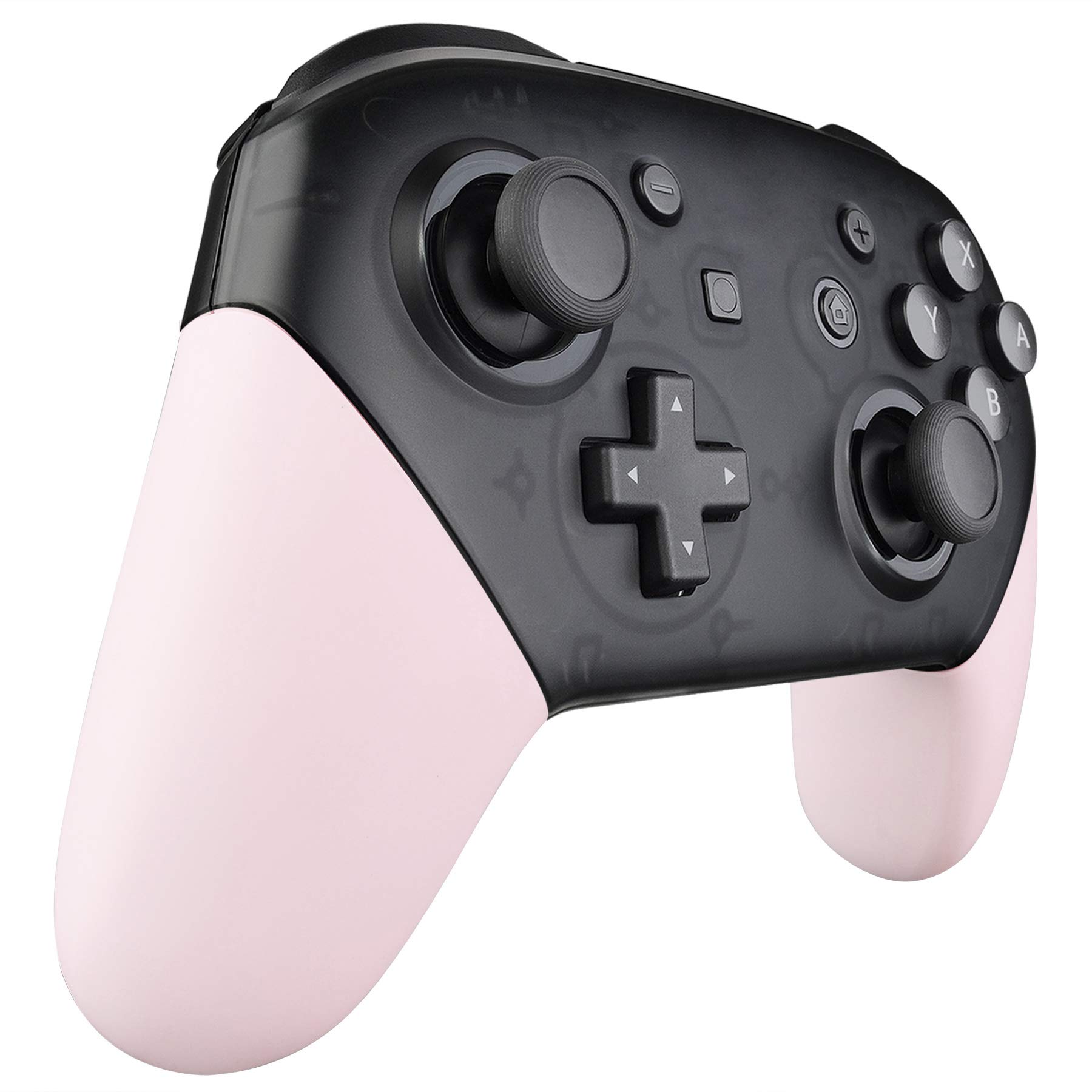 eXtremeRate Coque pour Nintendo Switch Pro Accessoires Manette Remplacement Cover Grip Controller Case,sans Manette-Rose