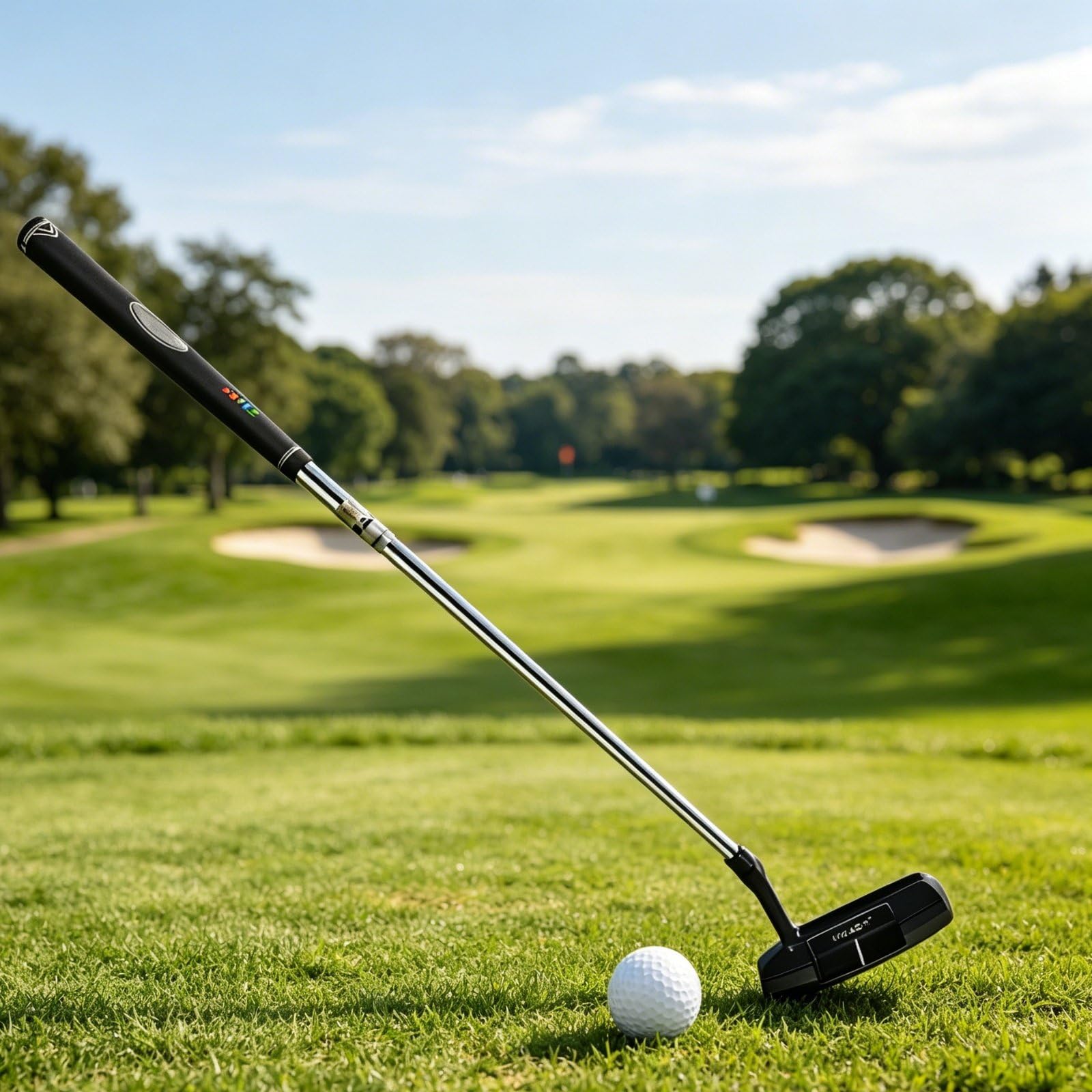 Golf Putter Mallet Putter Trainingsschläger Golfschläger Putterkopf aus Zinklegierung Und Edelstahlschaft mit Zielhilfe Stabiler Balanceform für