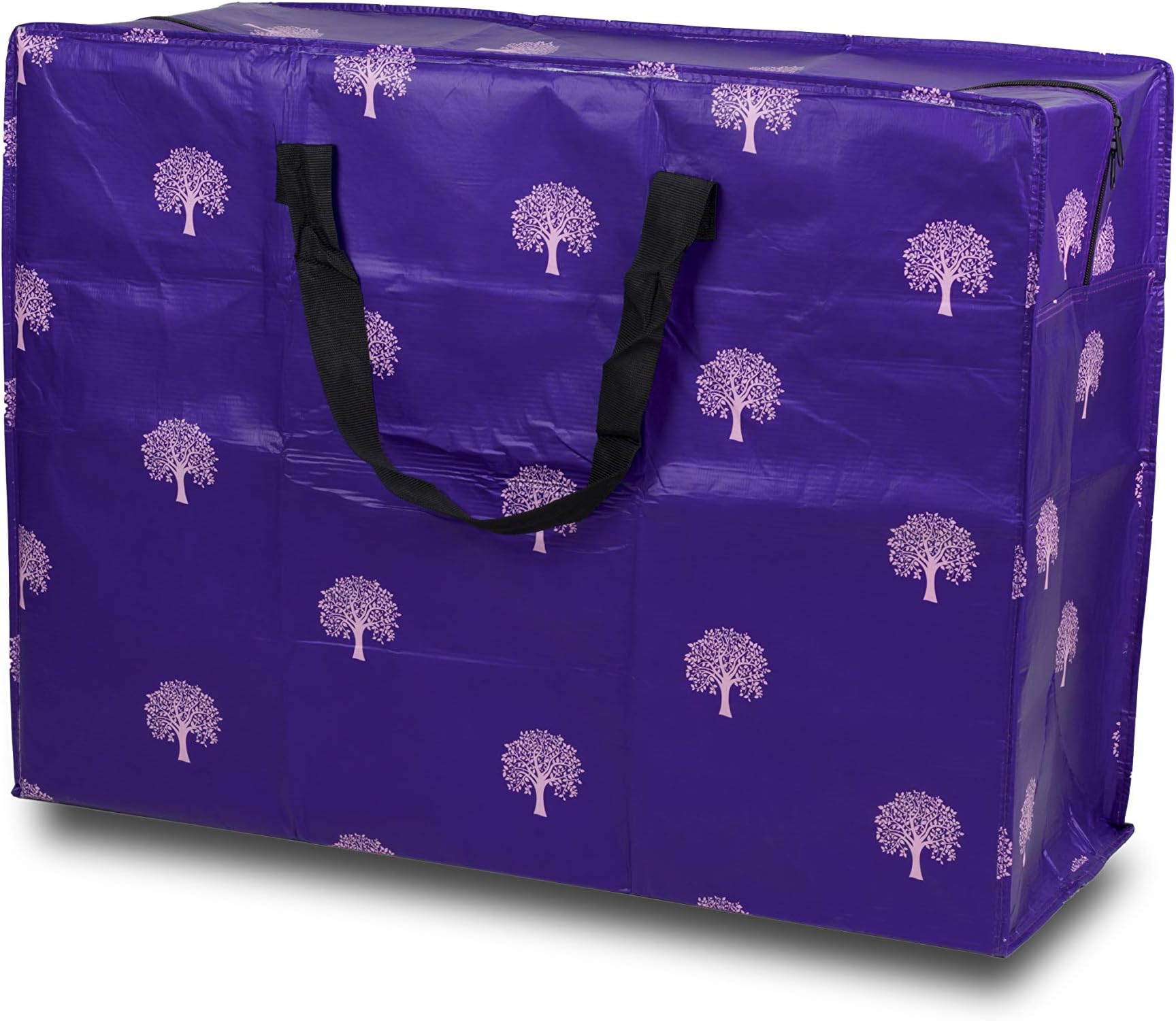 Sorti Enormous Jumbo XL Clothing Toys Home Laundry Storage Bag Made From Recycled Material. Really Big Extra Deep Massive Purple Tree Pattern Bag. 128 Litres. 54 x 74 x 32 cm