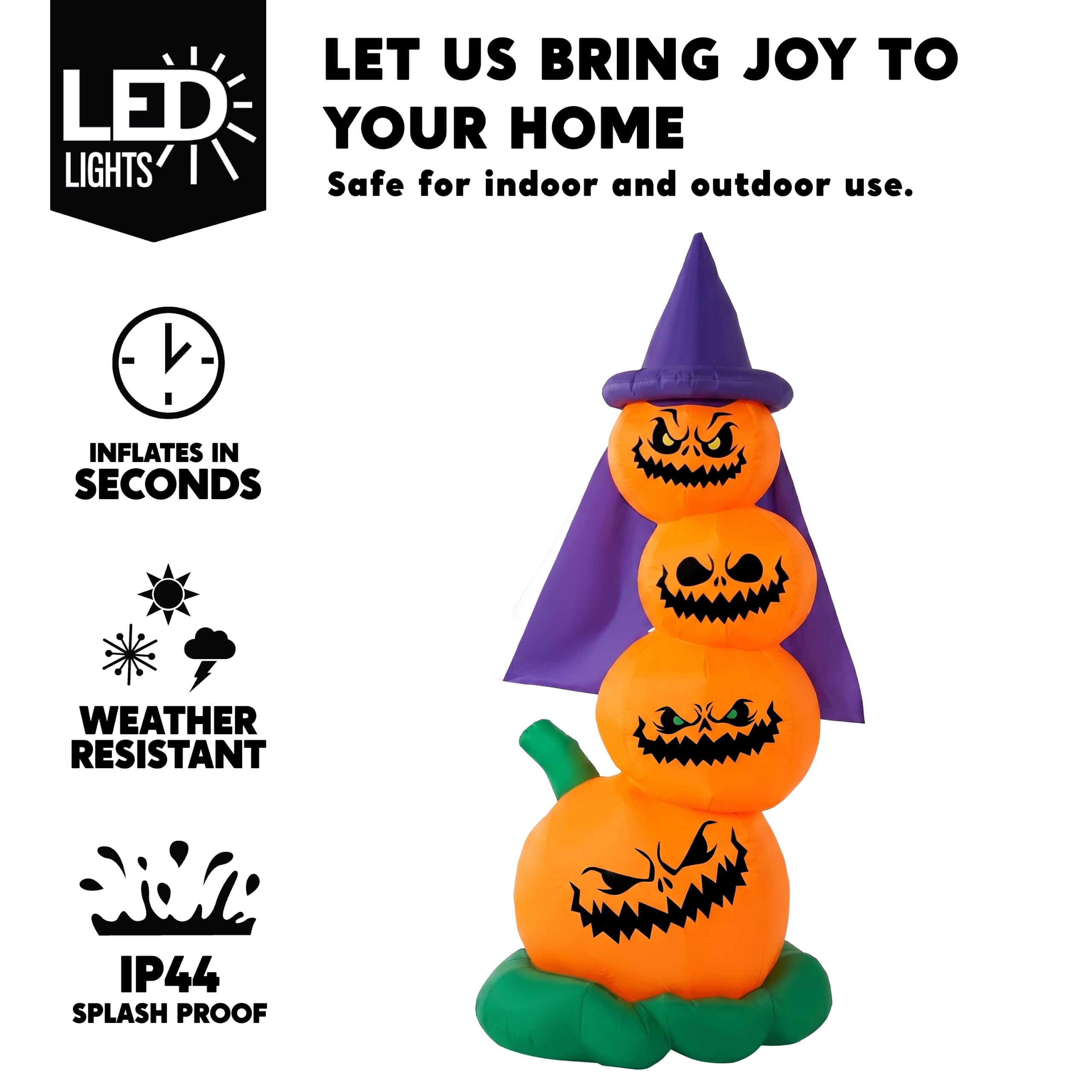 Joiedomi 6 FT Halloween Gonfiabili Zucche all'aperto