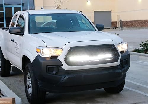 Miniatura 5 de iJDMTOY 30 pulgadas 180 W barra de luces LED de alta potencia, doble fila, con parrilla delantera por detrás, soporte de montaje y reléinterruptor