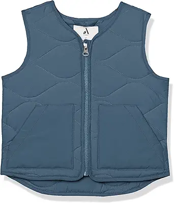 Amazon Essentials Unisex Kids and Toddlers' Recycled Polyester Puffer Vest (Previously Amazon Aware)