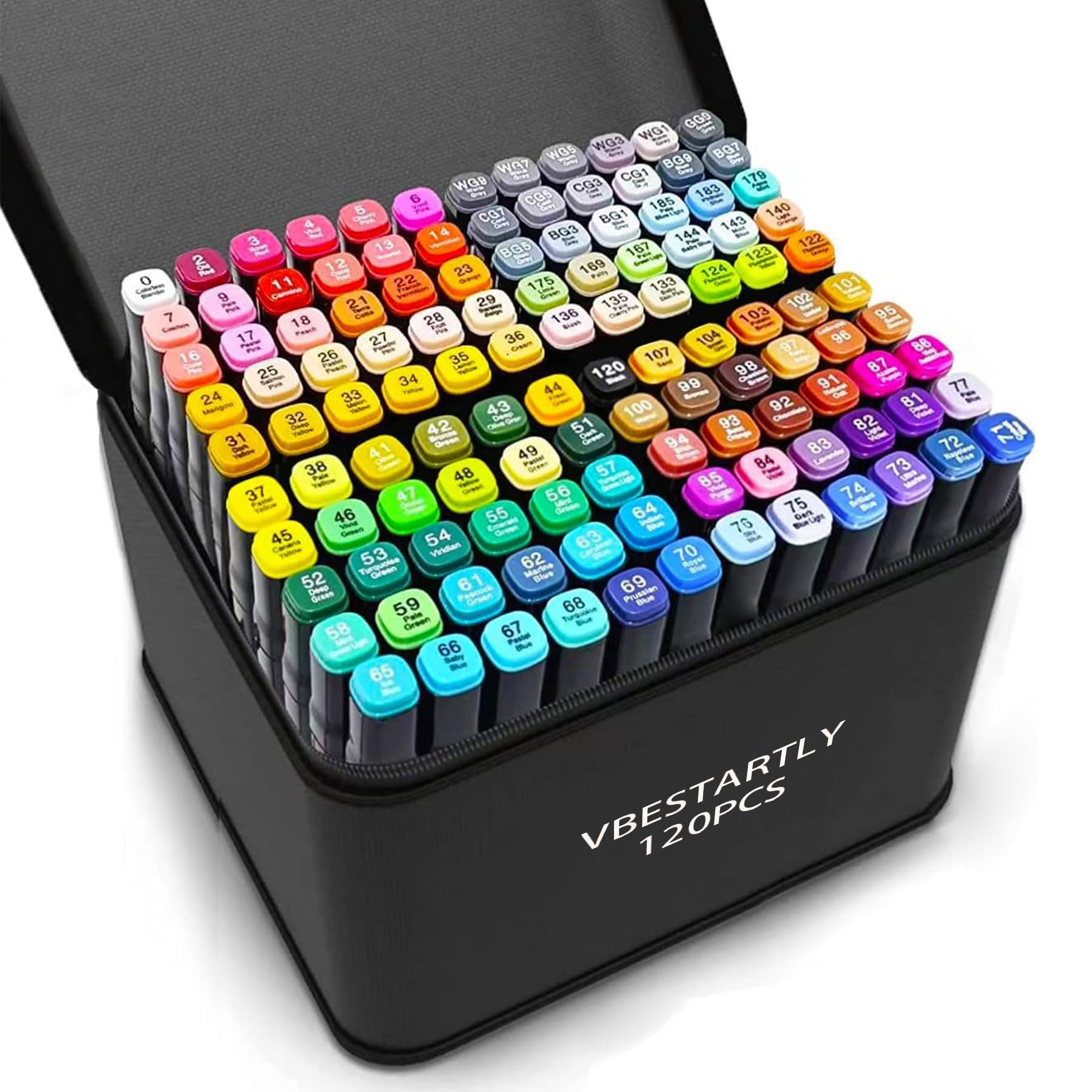 Amazon.com : VBESTARTLY 120 Colors Alcohol Markers with Base