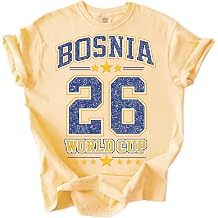 Bosnia 26 Soccer Fan Unisex T-Shirt Vintage Sports Graphic Tee