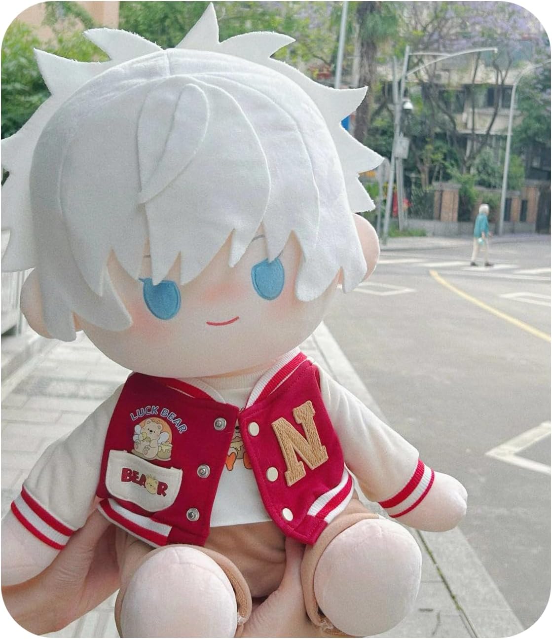 Magical Battle Goods, Gojo Gojo Plush, Hugging Pillow, Doll, Cotton Zodiac, High Reduction, Handmade, Cosplay Accessory, Popular, Cute, Interior, Cultural Festival, School Festival, Halloween