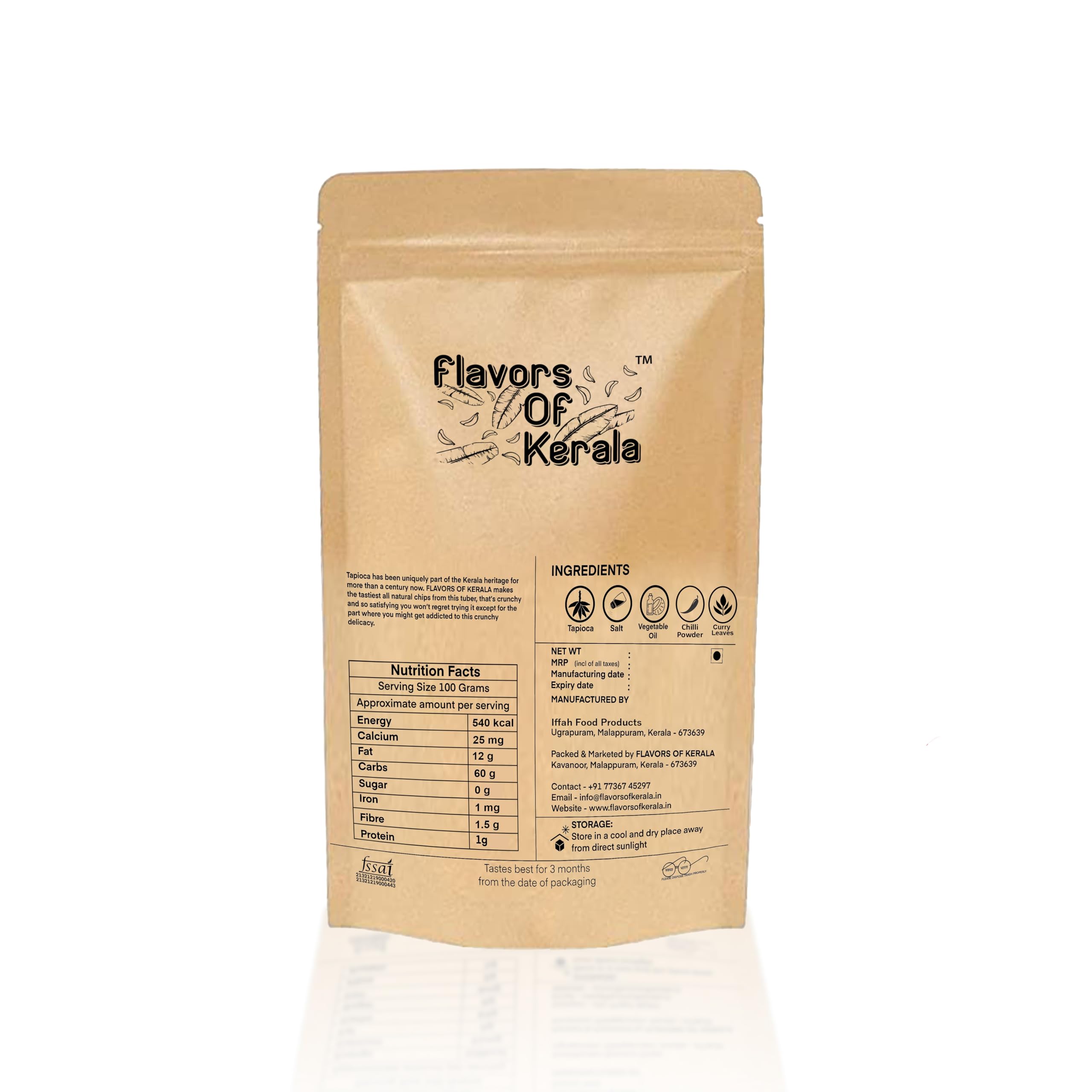 FLAVORS OF KERALA | Premium Kerala Spicy Tapioca Chips, 400g | Crispy, Fresh, Gluten-Free Snack with Irresistible Crunch 4