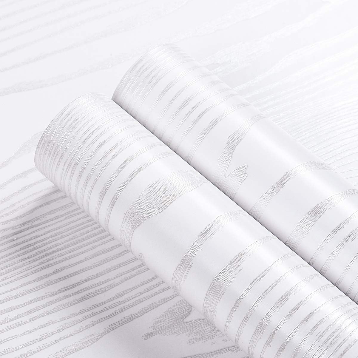Livelynine 15.8 x197 White Wood Contact Paper for Countertops Peel and Stick Wood Wallpaper Self Adhesive Shelf Liners Kitchen Cabinet Wallpaper Waterproof Furniture Desk Vinyl Wrap Countertop Covers