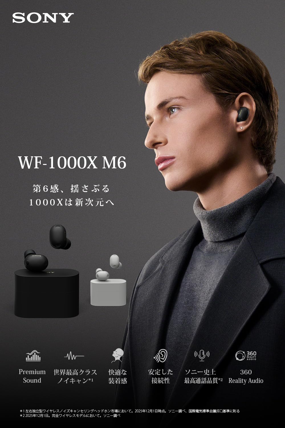 Amazon.co.jp: ソニー(SONY) WF-1000XM6 ブラック ワイヤレスイヤホン
