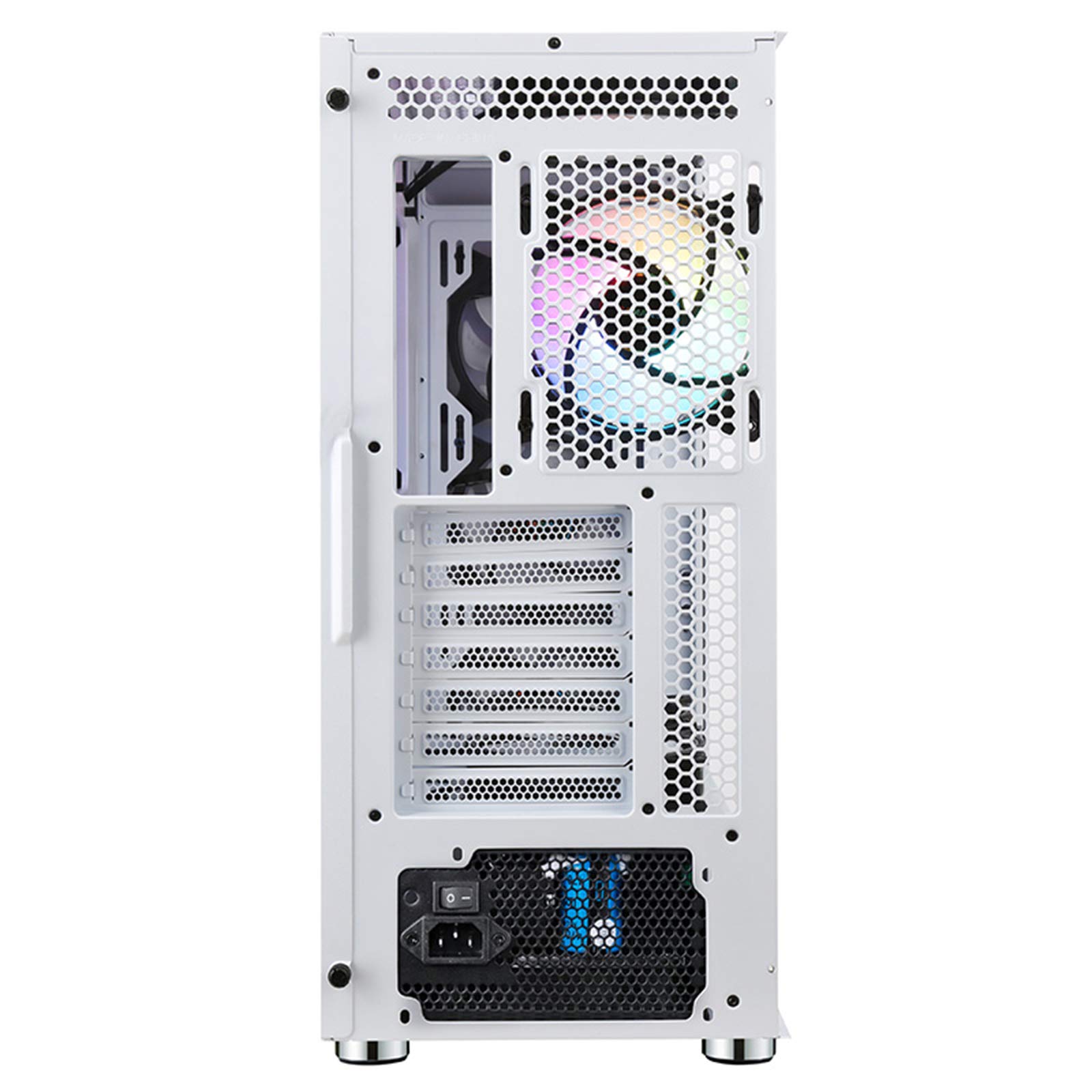 Caso PC Gaming - USB3.0 Port - Vetro temperato Laterale Pannello di Gestione Cavi - Taci Raffreddamento ad Acqua Ready - Integrato RGB - Whine