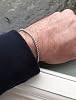 Men's Steel Bracelet Stainless Silver Color Interlocking Albanian Knitted Elevator Unisex