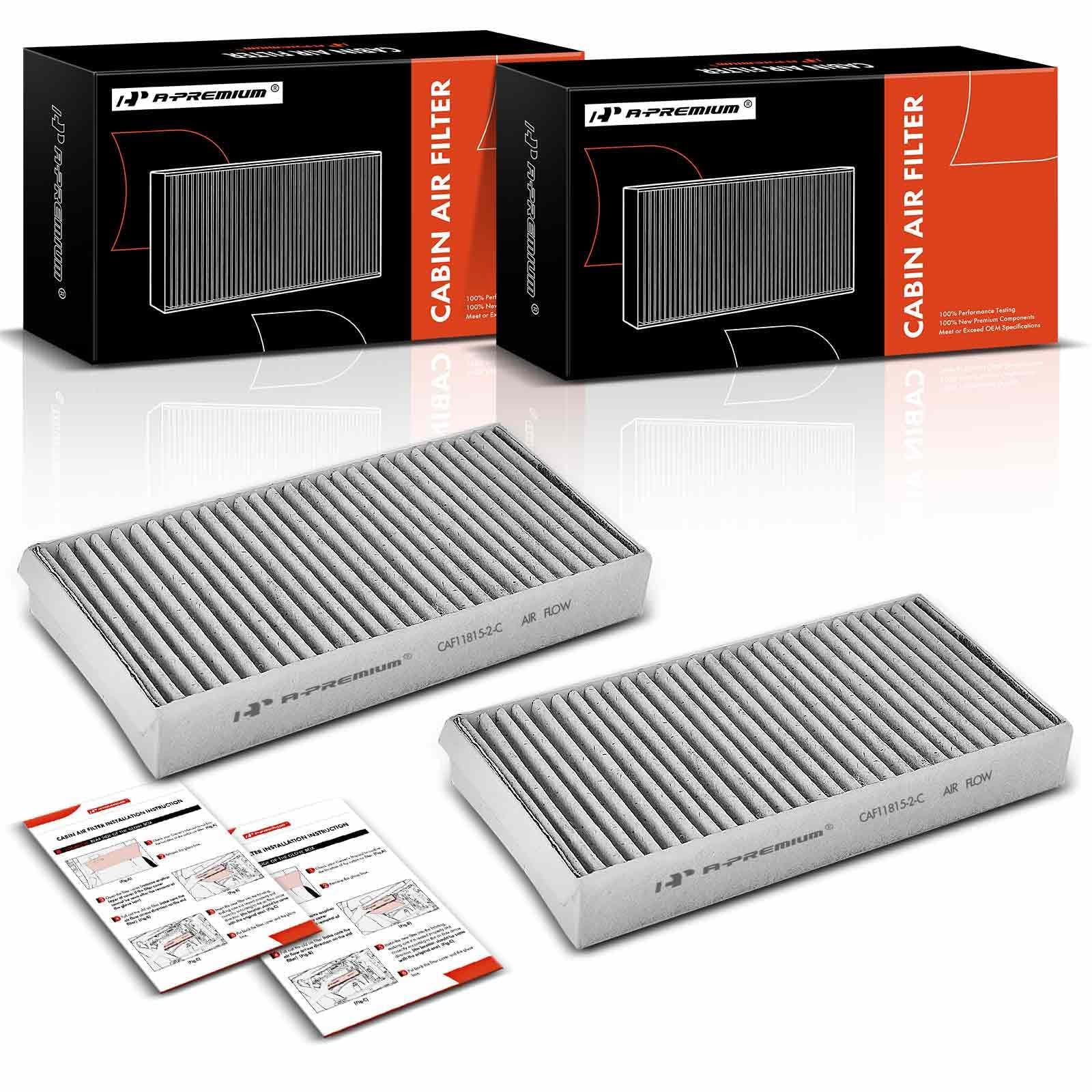 2x Activated Carbon Cabin Air Filter For BMW I3 14-16 Mercedes-Benz E350 Mini