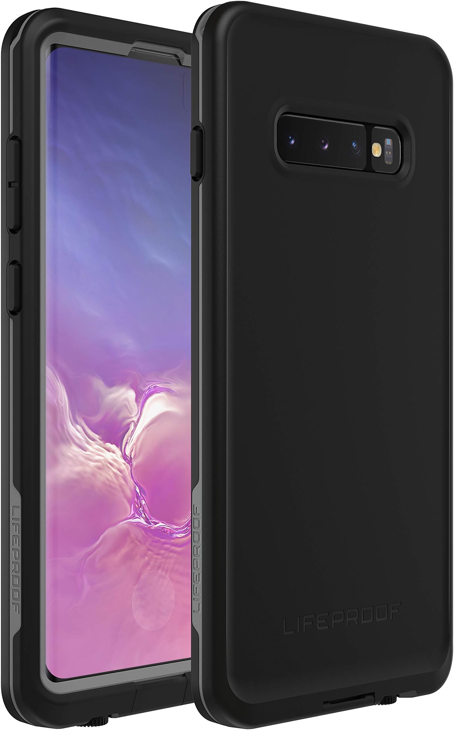 Galaxy S10+, LifeProof Fre, Live 360°. Fully-Enclosed, 4-Proof case for Samsung Galaxy S10+ (77-61521) - Asphalt (Black)