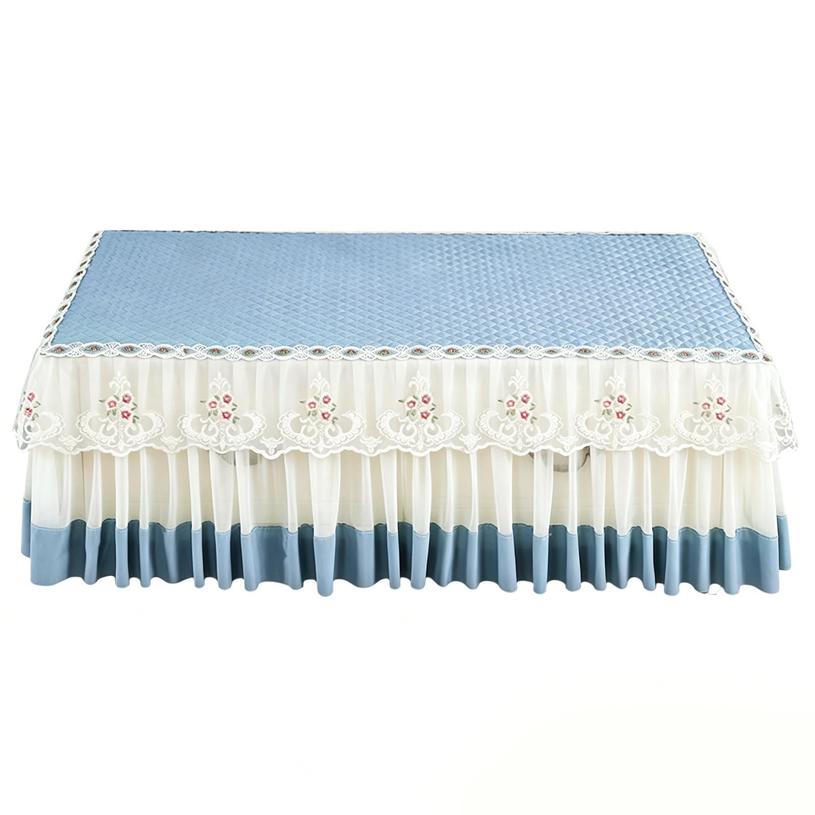 Elnwnnkc Multipurpose Table Cover Velvets Fabric Ruffle Lace Rectangular Tablecloth Fit Various Table Sizes and Decors Styles Velvets Tablecloth