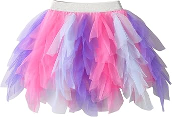 VIKITA Girls Layered Tutu Skirts Toddler Tulle Birthday Party Outfit 3-12Y