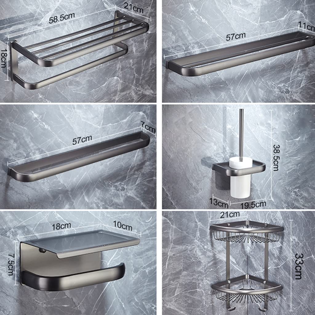 Ratina de Toallas Pastelera de Toallas Toda Copra Carra DE BAÑO BAÑO Barra, Soporte de Papel higiénico, Cepillo para el baño, Gancho de Ropa, Kit de Accesorios de baño Hardware de baño/Titular de pH